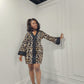 Brown Ankara Print Dress