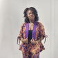 Purple and orange two piece