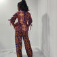 Purple and orange two piece