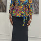Bold Ankara Peplum Wrap Top
