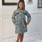Zebra print kids dress