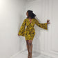 Yellow Ankara Print Mini BouBou