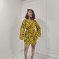 Yellow Ankara Print Mini BouBou